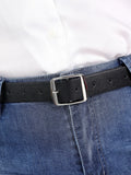 Plus Size Black Square Buckle Belt