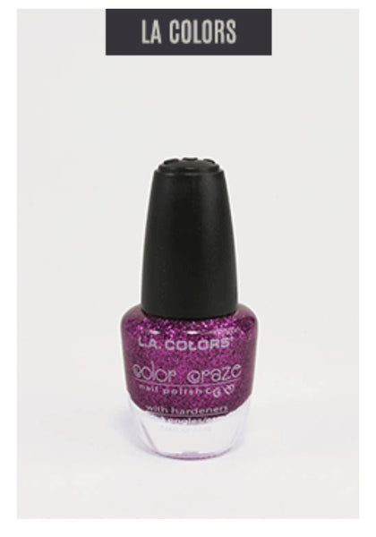 L.A. Colors - Color Craze Nail Polish - Glistening Purple