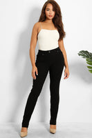 Classic Style Black Skinny Jeans