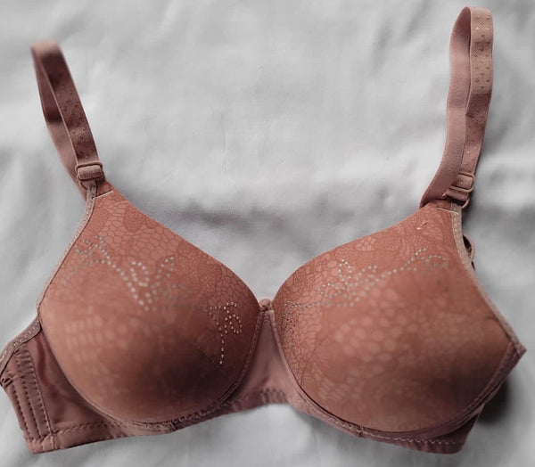 Padded Wire-Free Bra - C Cup - Mauve