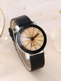 Couples 2pcs Rhinestone Decor Quartz Watch