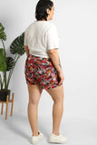 Drawstring Waist Printed Summer Shorts 