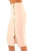 Nude Priya Front Zip Skirt