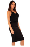 Black Strappy Aldgate Dress