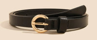 Black Gold Metal Buckle Belt