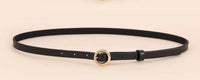 Black Minimalist Belt