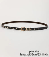 Black Plus Size Woven Design Belt