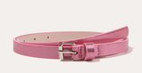 Pink Shimmer Metal Buckle Belt