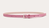 Pink Shimmer Metal Buckle Belt