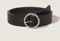 Black O-ring Buckle Belt