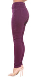 Purple Ladies Denim Skinny Jeans