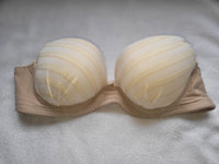 Yellow Striped Padded Bra