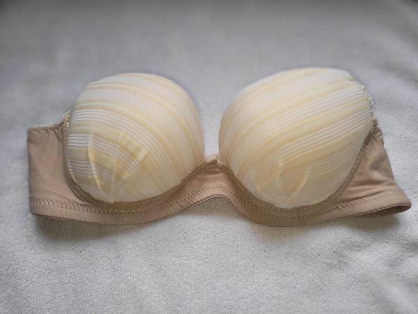 Yellow Striped Padded Bra – Her Place