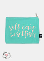 Re-Use Canvas Pouch - Quotes
