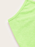 Lime Green Space Dye Crop Cami Top